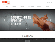Tablet Screenshot of italiansped.com